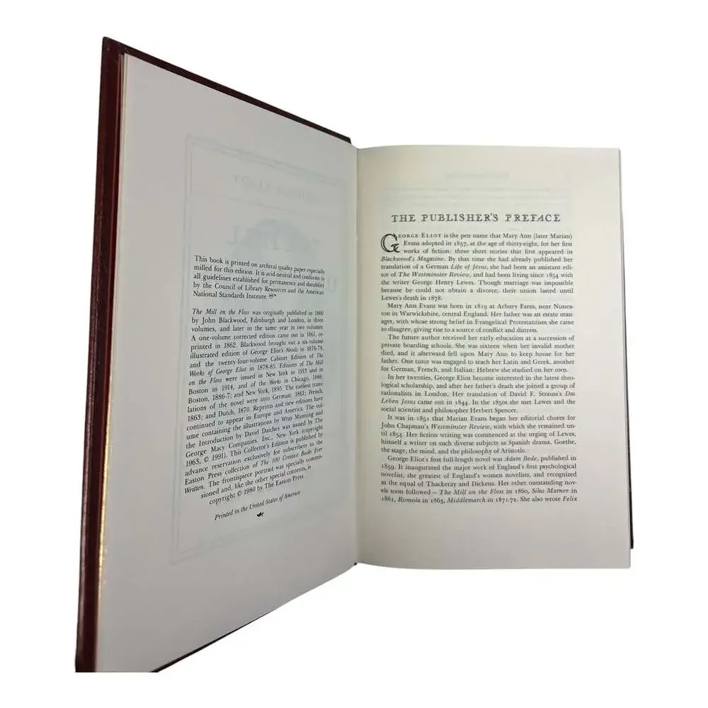 The Mill on the Floss George Elliot 1980 Easton Press Collector's Edition HC